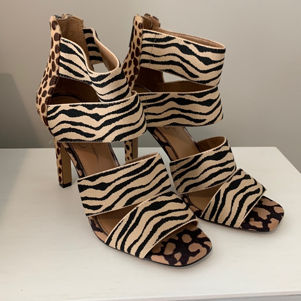 Jessica Simpson Animal Print Heel (size 7)